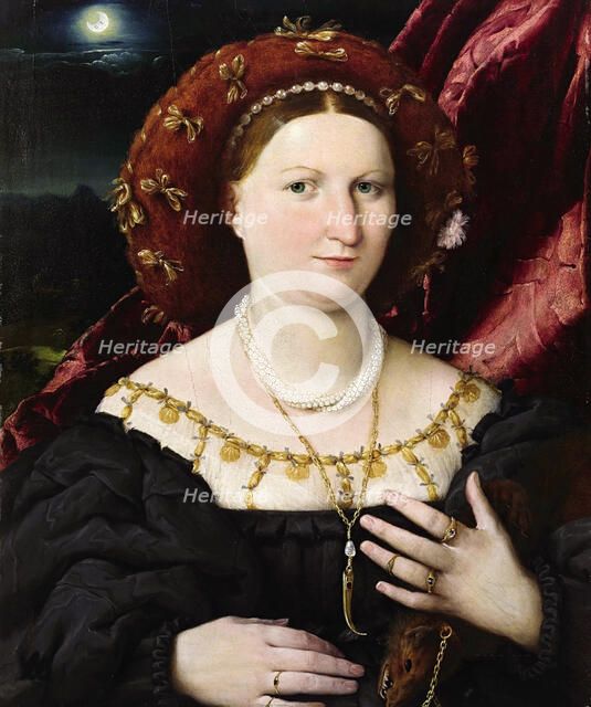 Portrait of Lucina Brembati, ca 1521-1525. Creator: Lotto, Lorenzo (1480-1556).