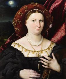 Portrait of Lucina Brembati, ca 1521-1525. Creator: Lotto, Lorenzo (1480-1556)