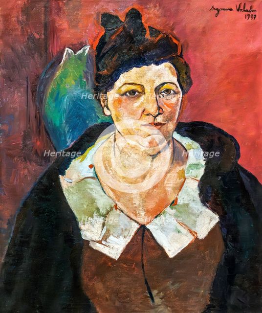 Portrait of Lucie Valore (1878-1965), wife of the painter Maurice Utrillo, 1937. Creator: Valadon, Suzanne (1865-1938).