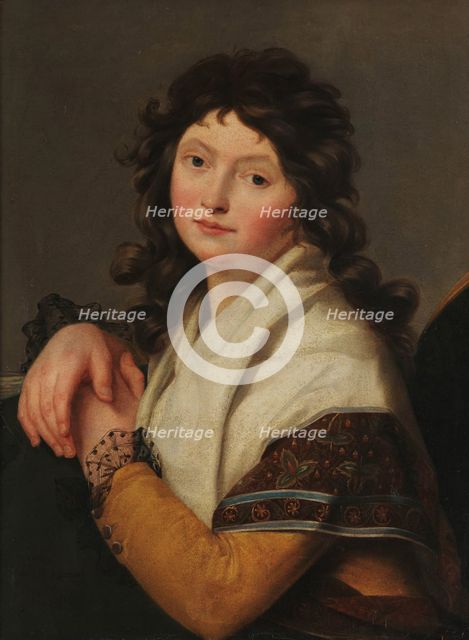 Portrait of Lucile Desmoulins, nee Duplessis (1770-1794), 1791. Creator: Regnault, Jean-Baptiste (1754-1829).