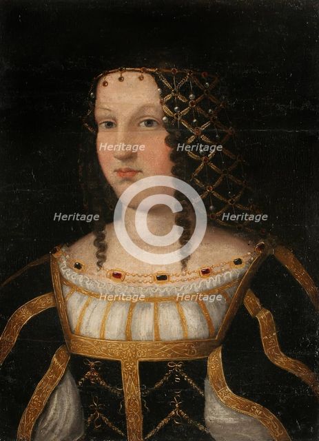 Portrait of Lucrezia Borgia (1480-1519), c1510. Creator: Veneto, Bartolomeo (1502-1555).