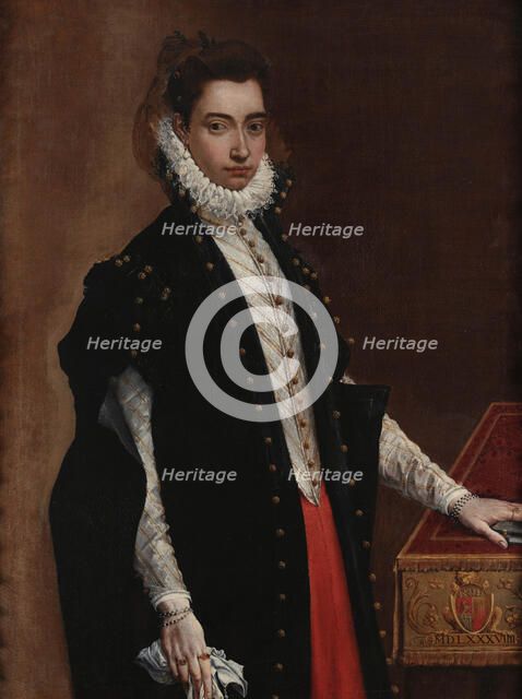 Portrait of Lucrezia Bentivoglio Leoni, 1589. Creator: Carracci, Lodovico (1555-1619).