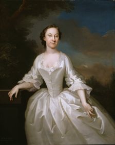 Portrait of Lucy Parry, Wife of Admiral Parry, 1745-1749. Creator: John Wollaston