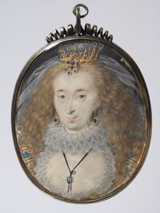 Portrait of Lucy Russell, Countess of Bedford, née Harrington, c. 1608-1616. Creator: Isaac Oliver (French, c. 1565-1617)