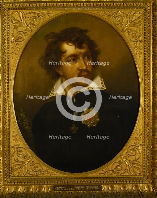 Portrait of Ludwig I of Bavaria (1786-1868), 1821-1822. Creator: Stieler, Joseph Karl (1781-1858).