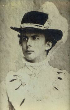 Portrait of Ludwig II of Bavaria (1845-1886) with a hat
