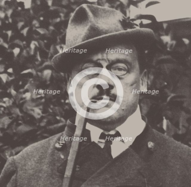 Portrait of Ludwig Thoma (1867-1921), 1910s. Creator: Anonymous.