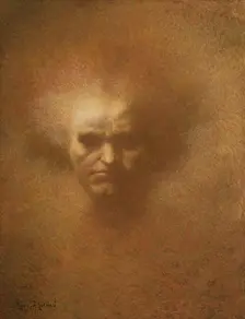 Portrait of Ludwig van Beethoven (1770-1827). Creator: Lévy-Dhurmer, Lucien (1865-1953)