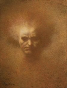 Portrait of Ludwig van Beethoven (1770-1827). Creator: Lévy-Dhurmer, Lucien (1865-1953)