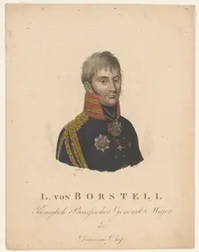 Portrait of Ludwig von Bastell, 1783-1844. Creator: Johann Friedrich August Clar