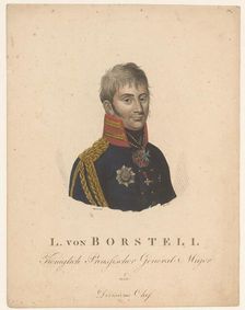 Portrait of Ludwig von Bastell, 1783-1844. Creator: Johann Friedrich August Clar