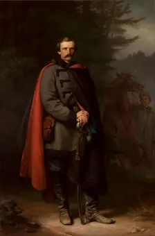 Portrait of Ludwik Mycielski, 1865. Creator: Jozef Simmler