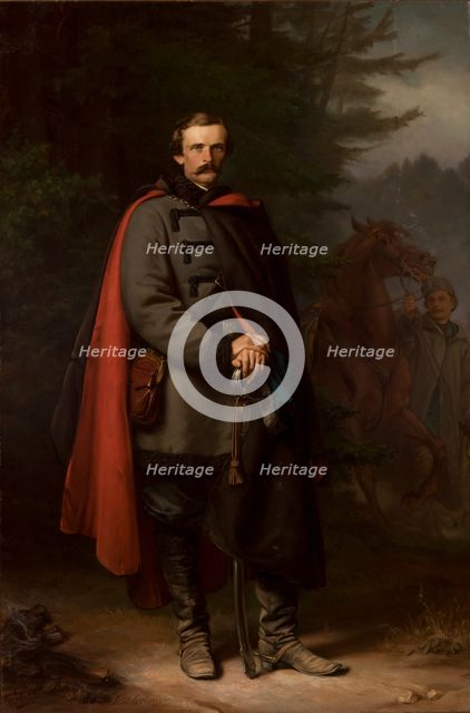 Portrait of Ludwik Mycielski, 1865. Creator: Jozef Simmler.