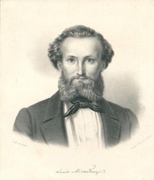 Portrait of Ludwik Mieroslawski (1814-1878), c. 1850. Creator: Anonymous
