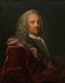 Portrait of Ludvig Holberg. Copy after Johan Roselius, 1847. Creator: Jorgen Pedersen Roed