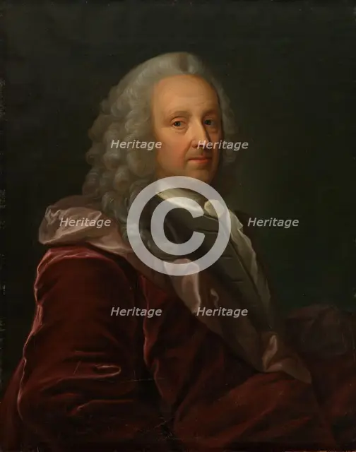 Portrait of Ludvig Holberg. Copy after Johan Roselius, 1847. Creator: Jorgen Pedersen Roed.