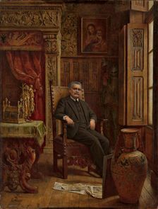 Portrait of Luigi Parmeggiani. Creator: León y Escosura, Ignacio de (1834-1901)
