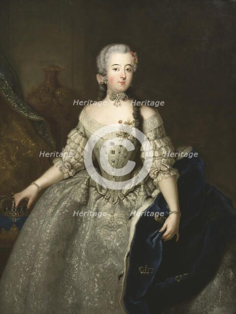 Portrait of Luisa Ulrika, early-mid 18th century. Creator: Antoine Pesne.