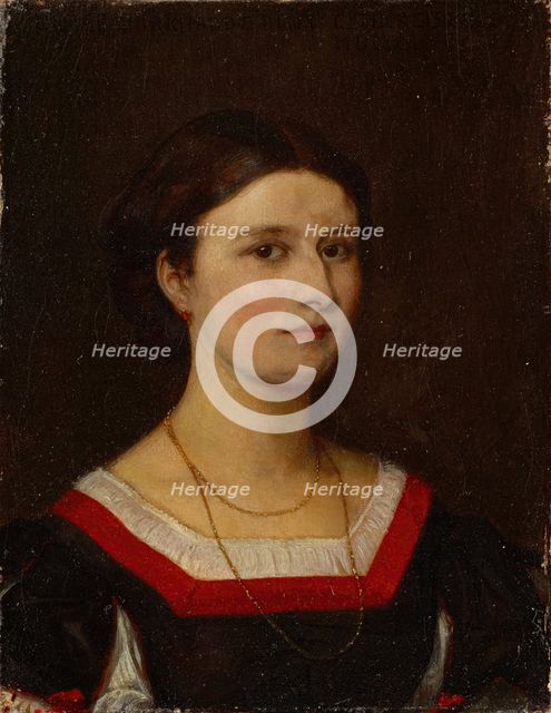 Portrait of Luise Bachofen-Burckhardt, 1865. Creator: Ernst Stuckelberg.