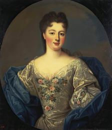 Portrait of Luiza Adelaida of Orleans, 1750. Creator: Pierre Gobert
