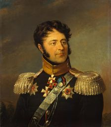Portrait of Luka A. Denisyev (1762-1846), 1823. Creator: Workshop of George Dawe