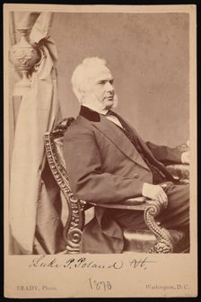Portrait of Luke Potter Poland (1815-1887), 1870. Creator: Brady's National Photographic Portrait Galleries