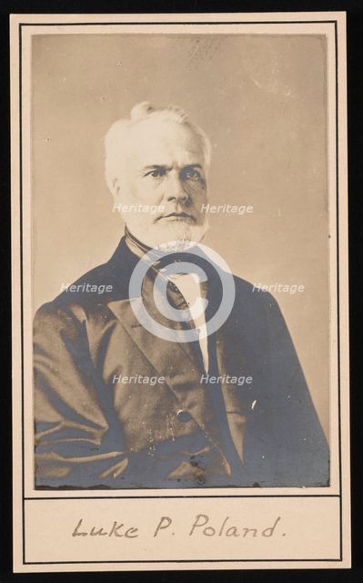 Portrait of Luke Potter Poland (1815-1887), Before 1887. Creator: Unknown.