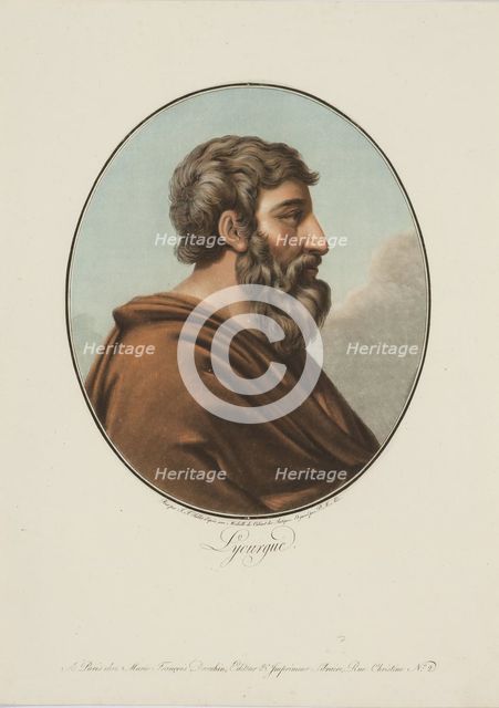 Portrait of Lycurgus of Sparta, 1795.