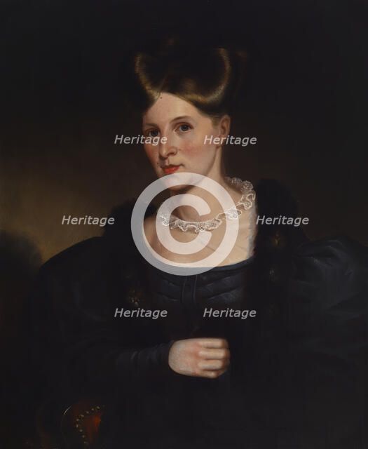 Portrait of Lydia Lloyd Murray, 1833. Creator: Alfred Jacob Miller.
