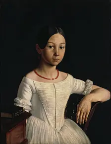 Portrait of Lydia Miliukova (1832-?), 1848. Creator: Grigory Soroka