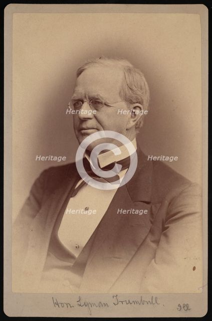 Portrait of Lyman Trumbull (1813-1896), 1877. Creator: Samuel Montague Fassett.