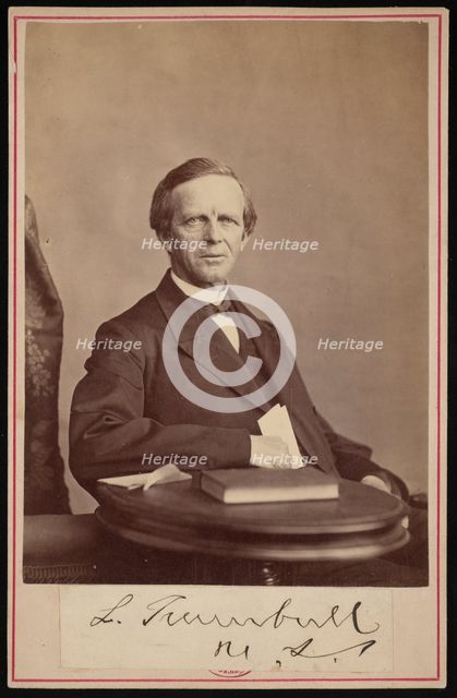 Portrait of Lyman Trumbull (1813-1896), Before 1876. Creator: John Carbutt.