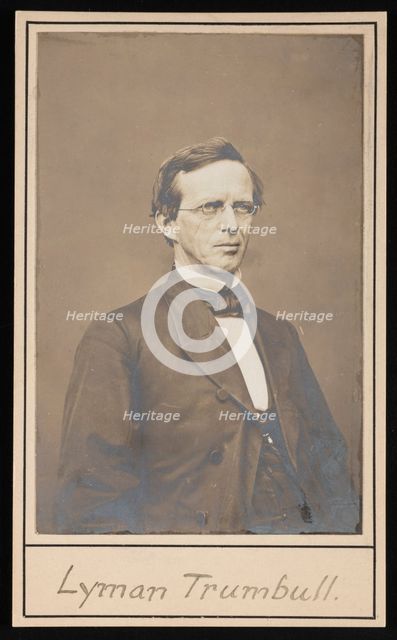Portrait of Lyman Trumbull (1813-1896), Between 1864 and 1868. Creator: Brady's National Photographic Portrait Galleries.