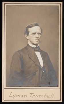 Portrait of Lyman Trumbull (1813-1896), Between 1864 and 1868. Creator: Brady's National Photographic Portrait Galleries