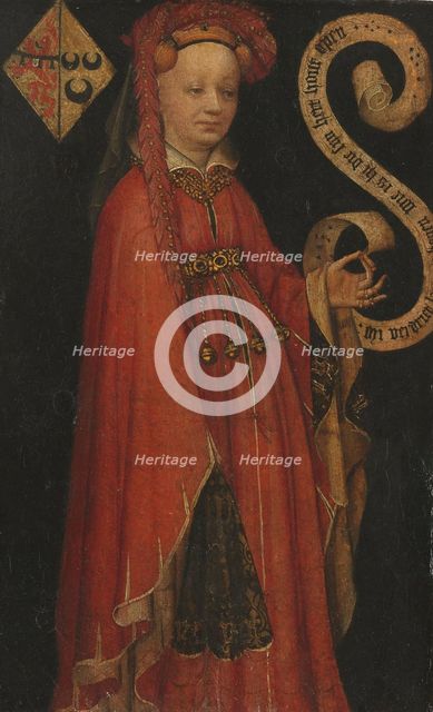 Portrait of Lysbeth van Duvenvoorde, c.1430. Creator: Anon.