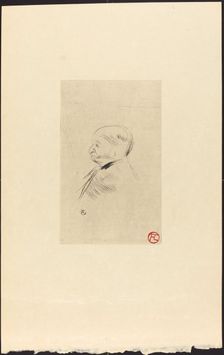 Portrait of M. X (Portrait de M. X), 1898. Creator: Henri de Toulouse-Lautrec