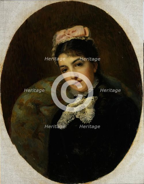 Portrait of M.G. Savina, c1880. Creator: Konstantin Makovsky.