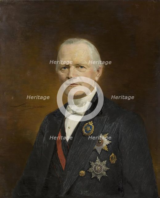 Portrait of M.N. Ostrovsky, Minister of the State Properties, 1895. Creator: Ernst von Liphart.