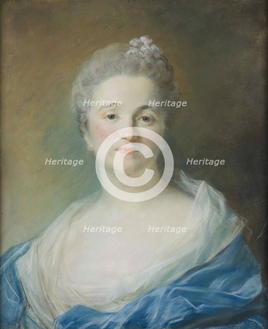 Portrait of Mme Michel de Grilleau, née Madeleine Françoise Seurrat de Bellevue, ca 1751.