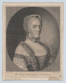 Portrait of Mme. Anne-Henriette de France, 1750. Creator: Francois Xavier Vispre