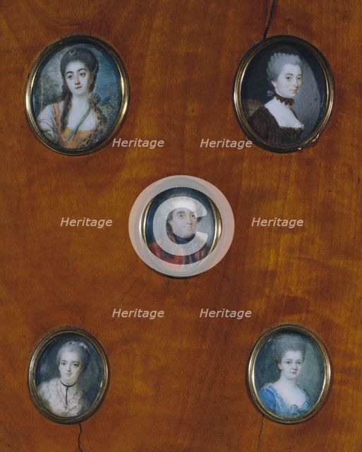 Portrait of Mme d'Epinay with hair in curls. Creator: Unknown.