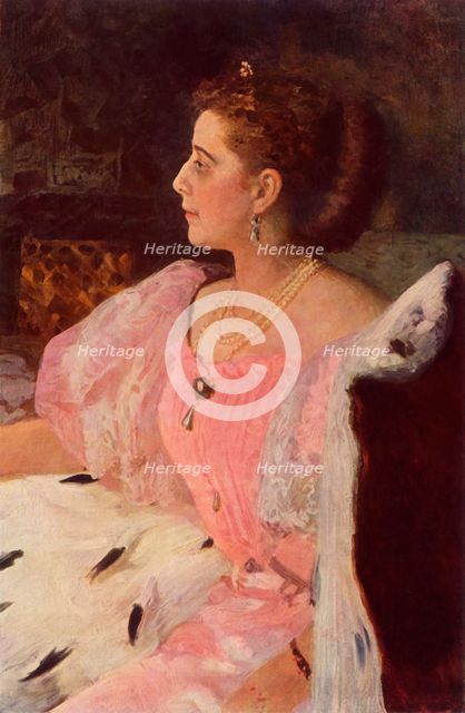 'Portrait of Mme Golovina', 1896, (1965). Creator: Il'ya Repin.
