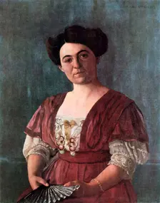 Portrait of Mme Haasen, 1908. Artist: Félix Vallotton