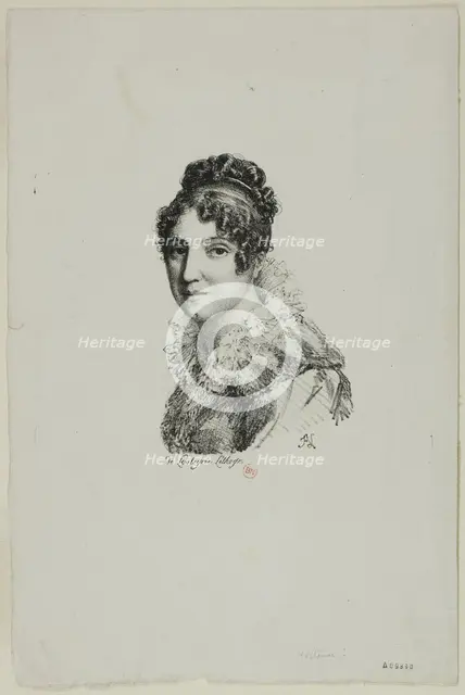 Portrait of Mme. Laurent, c. 1820. Creators: Jean Antoine Laurent, Charles-Philibert de Lasteyrie.