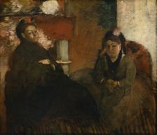 Portrait of Mme. Lisle and Mme Loubens, 1866/70. Creator: Edgar Degas