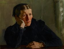 Portrait of Mother, before 1905. Creator: Wincenty Wodzinowski