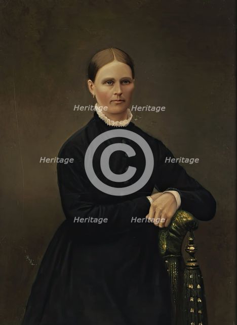 Portrait of mother Johanna Bergman, 1864-1867. Creator: Waldemar Bergman.