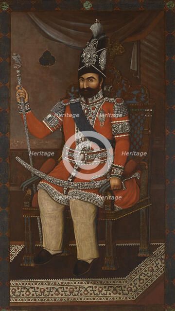 Portrait of Mohammad Shah Qajar (1810-1848). Artist: Iranian master  