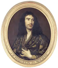Portrait of Molière (1622-1673), dramatic author and actor, between 1801 and 1900. Creator: Unknown