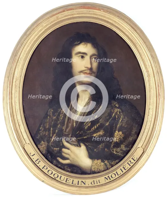 Portrait of Molière (1622-1673), dramatic author and actor, between 1801 and 1900. Creator: Unknown.